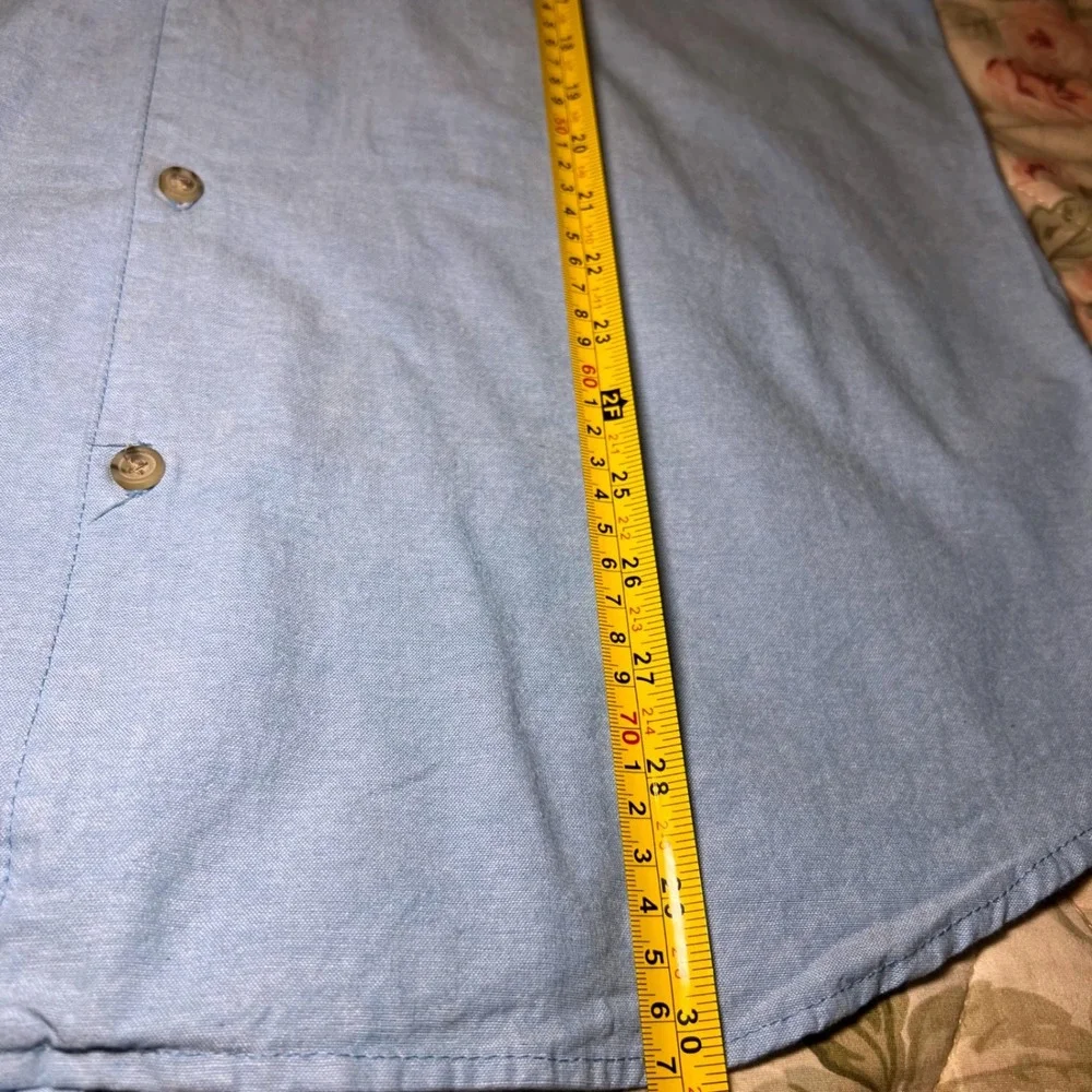 Trunks‎ Surf & Swim Co Mens Blue Cotton Lobster Embroidered Short Sleeve Shirt L